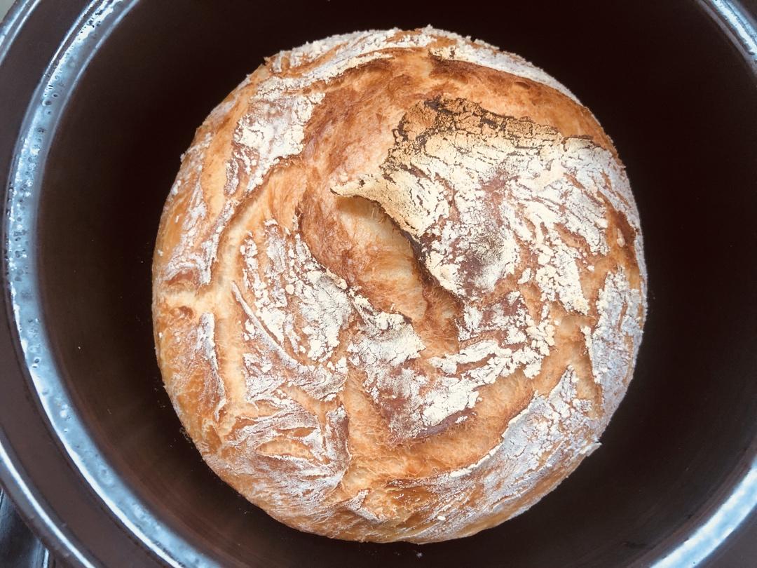 欧包/乡村面包-无油不用揉 No Knead Bread
