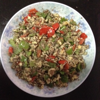 素炒豆渣