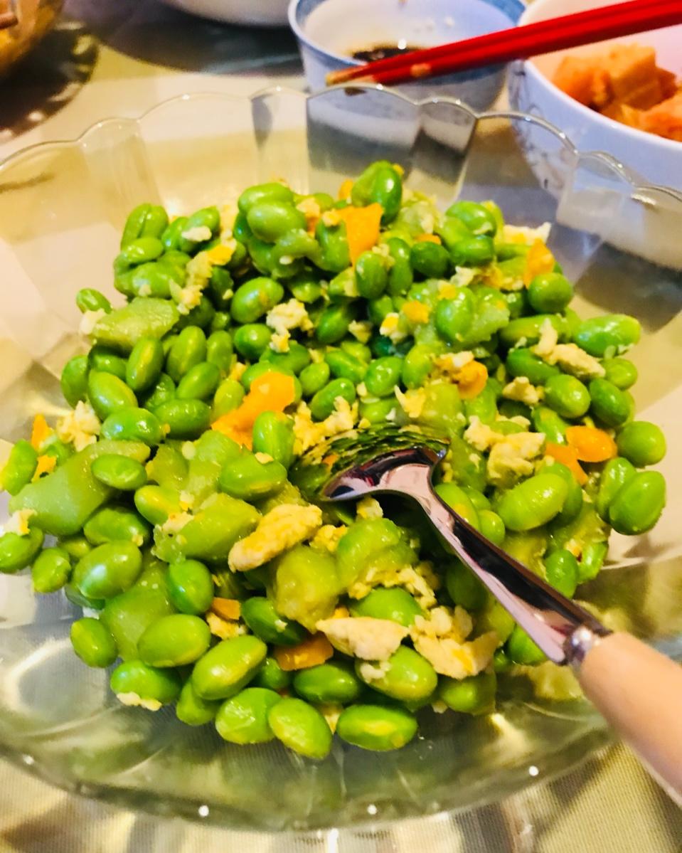 快手菜 丝瓜炒毛豆