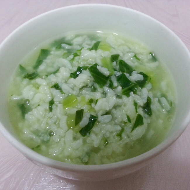 砂锅青菜粥