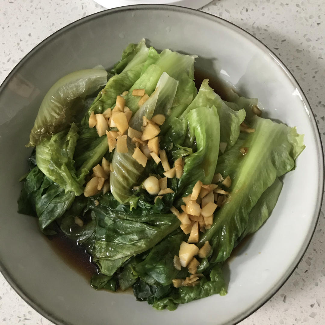 白灼生菜