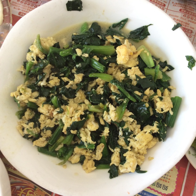 极简菠菜炒蛋【三分钟快手菜