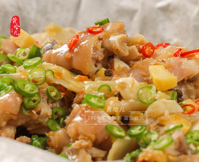 黄哈儿纸包美容蹄标准操作流程的做法