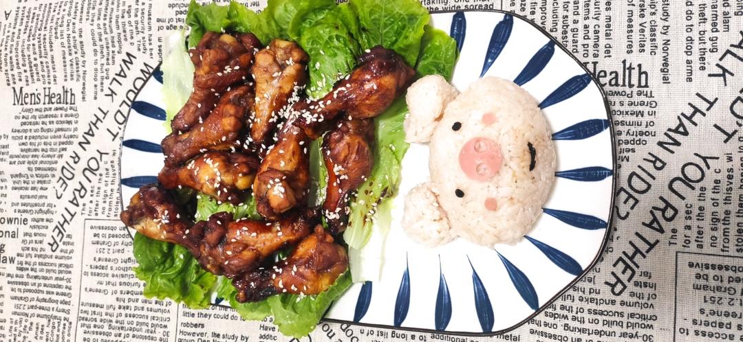 日式蜜汁照烧鸡翅根（好吃到吮指～）