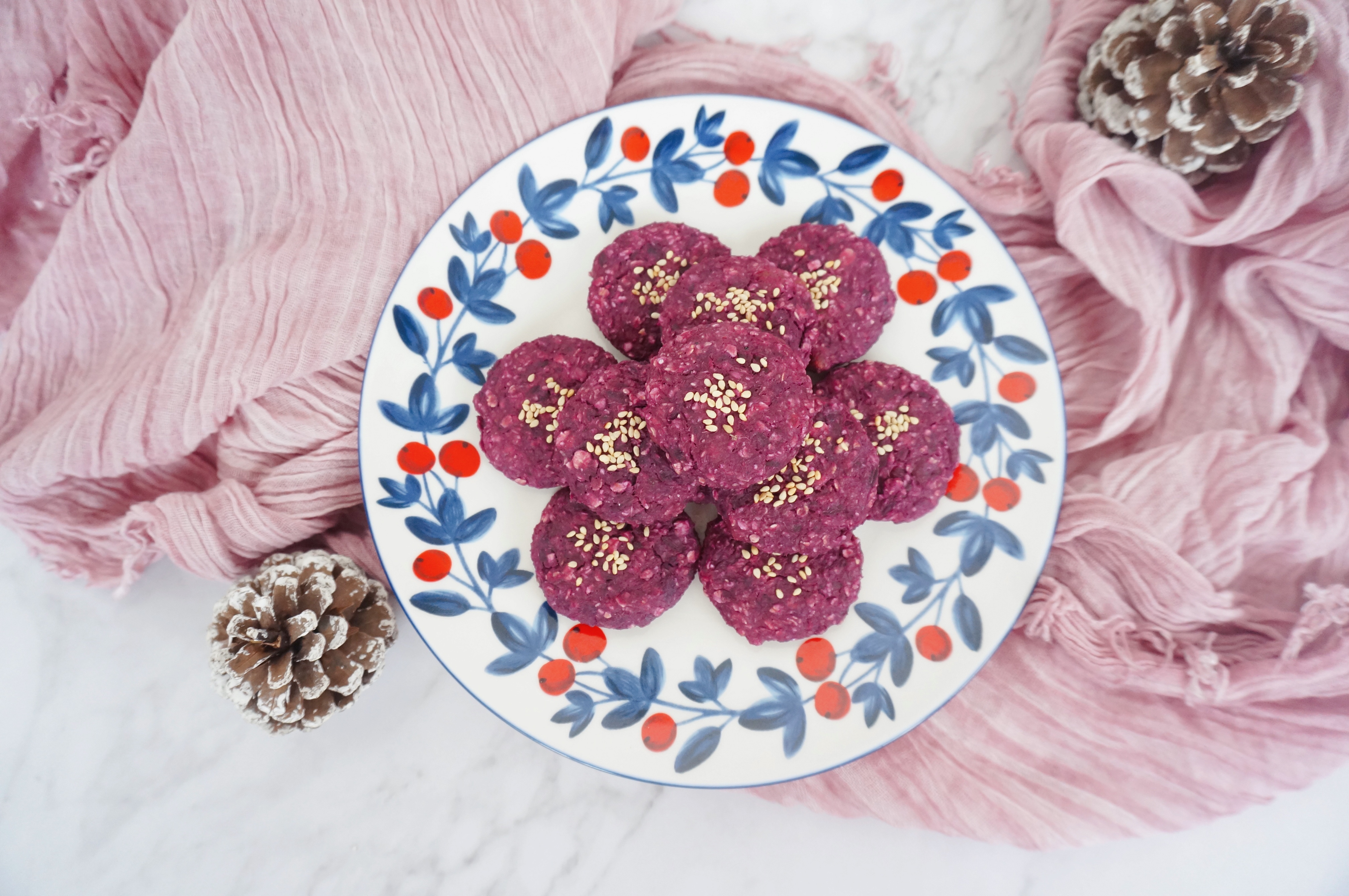 紫薯燕麦饼·低卡营养简单易学的快手美食的做法