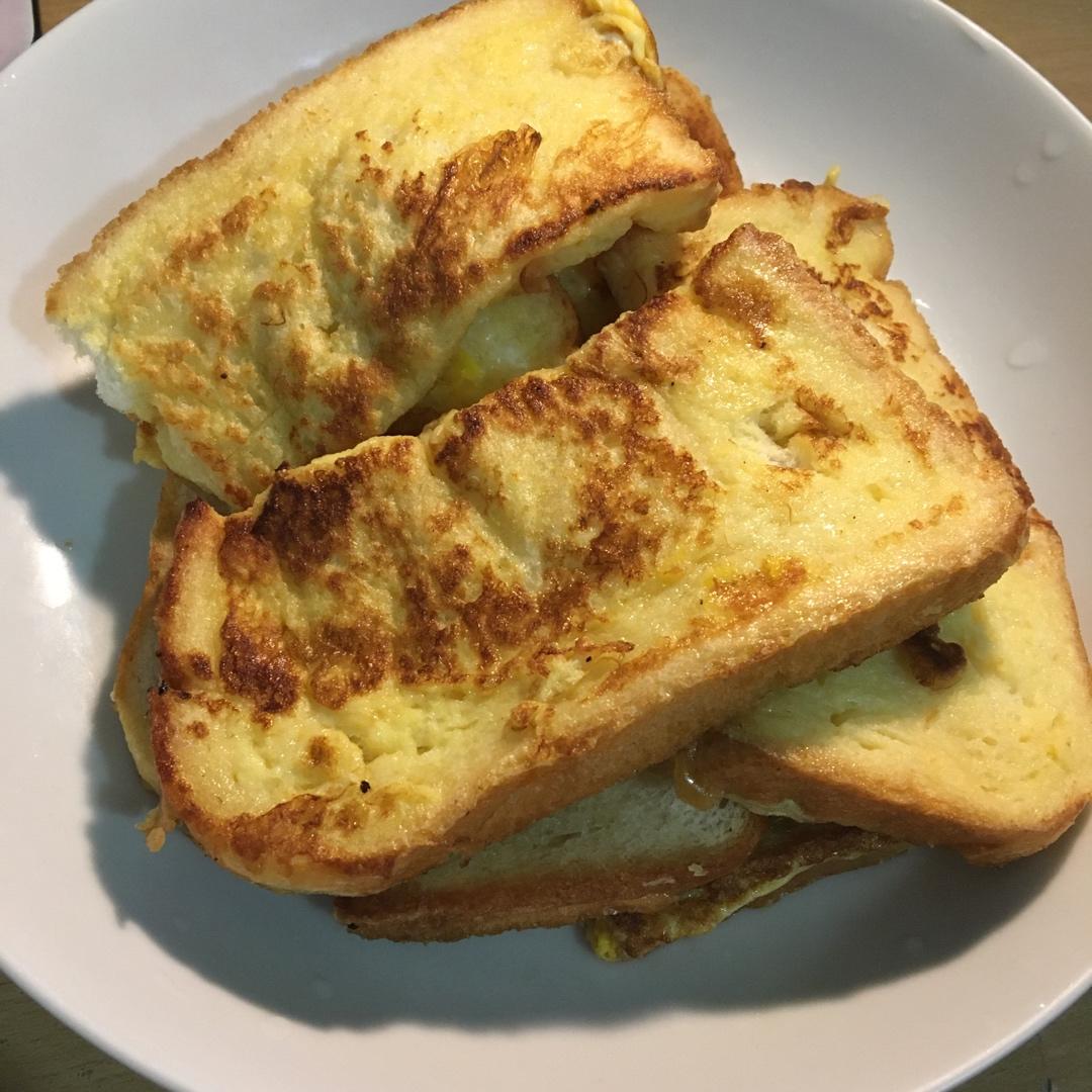 🇪🇺快手早餐／鸡蛋牛奶吐司（甜/咸）