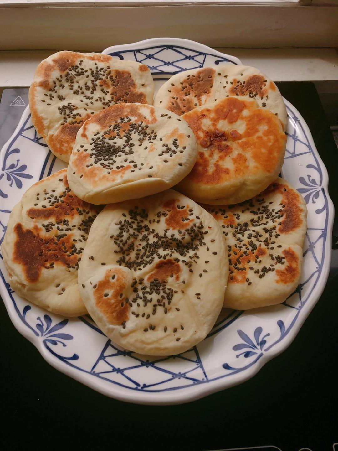 牛奶黑芝麻榛子酱锅盔