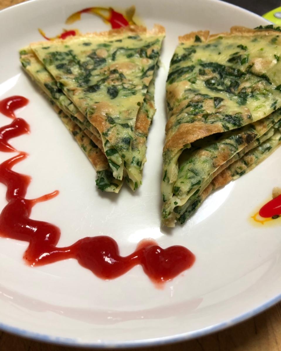菠菜煎饼