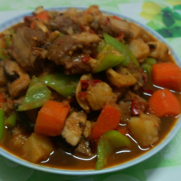 土豆炖排骨