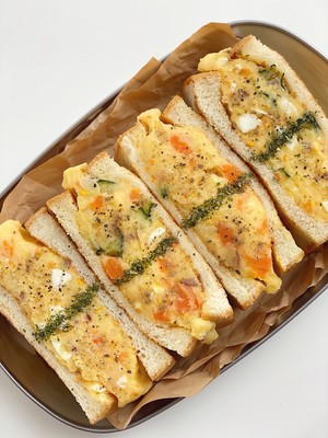 健康早餐? | 日式土豆泥沙拉三明治?的做法 步骤8