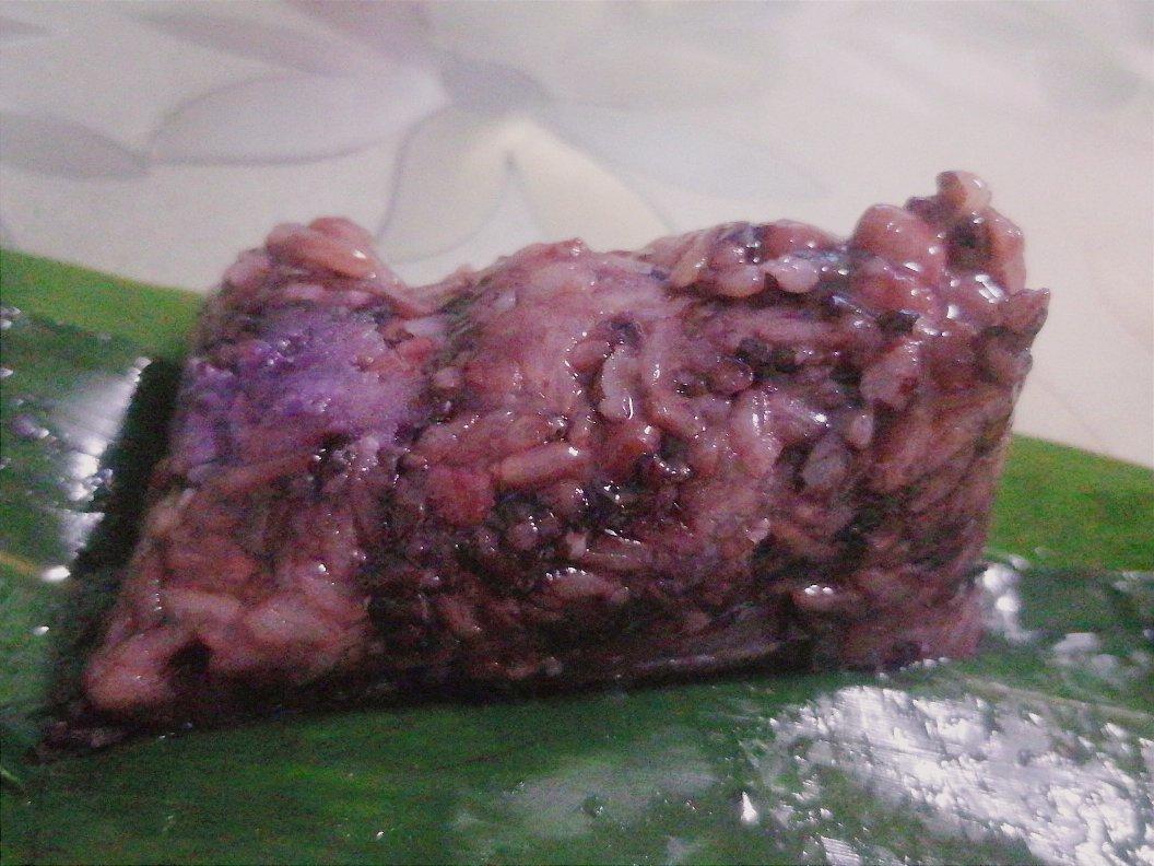 紫糯米蜜枣粽子