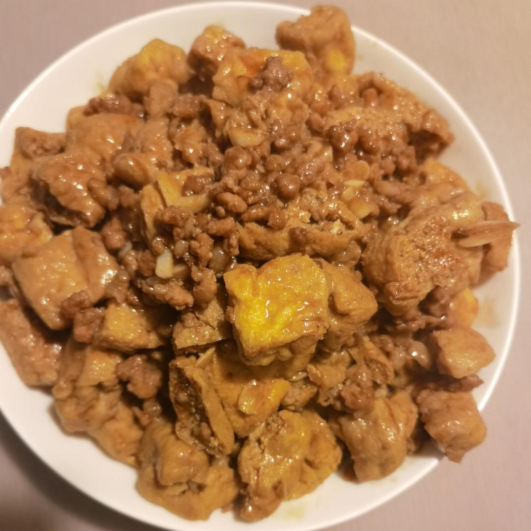 肉末炒豆泡（下饭菜）