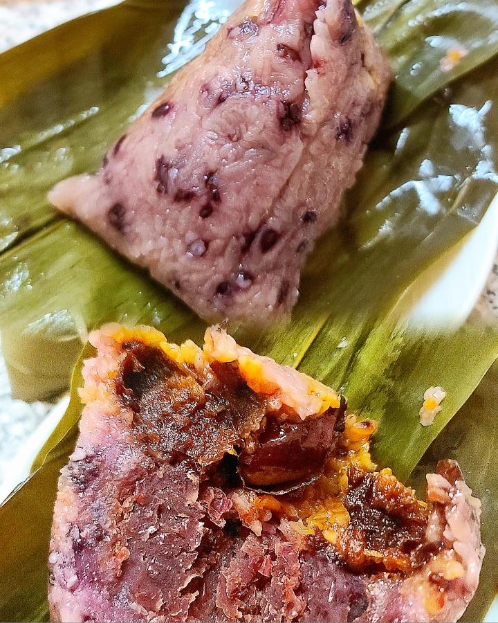 🪷TOP 紫米红枣豆沙粽子〔端午节日传统〕