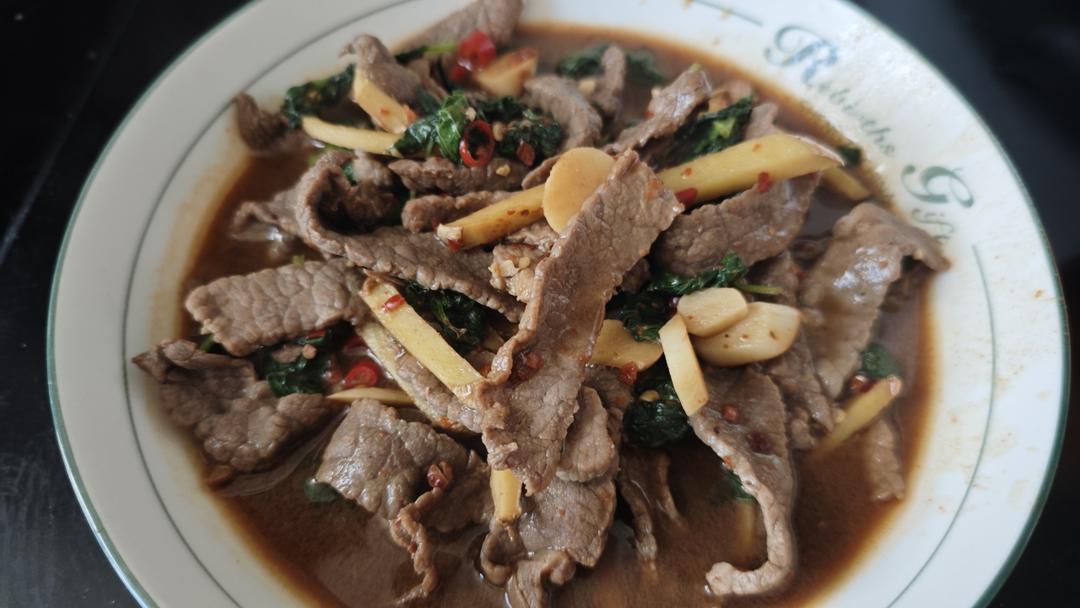 傣味薄荷牛肉(云南味道)