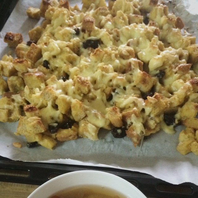 牛奶吐司鸡蛋布丁（失败吐司的归处）