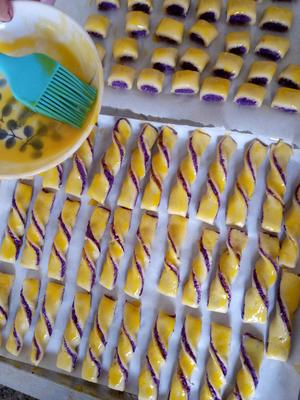 紫薯扭扭酥（简易无油皮版）的做法 步骤11