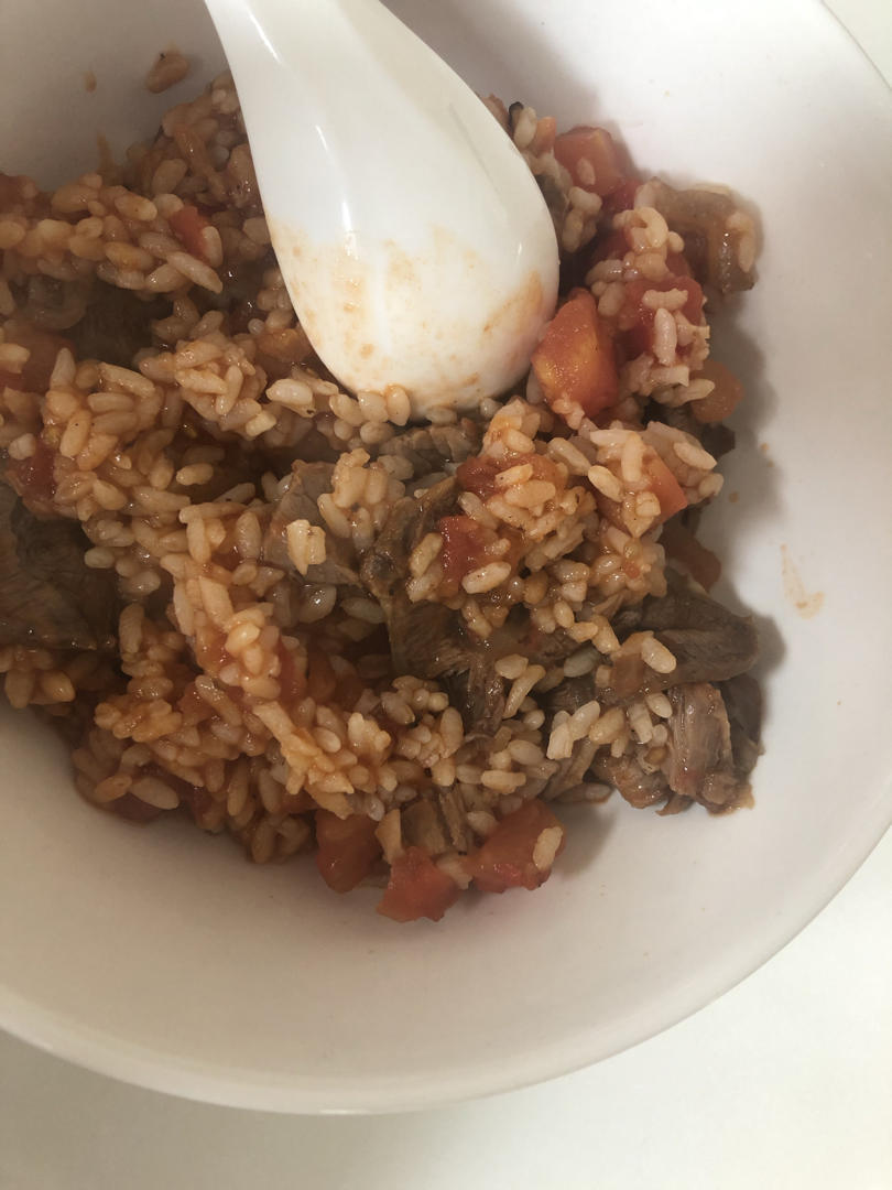 超浓郁番茄肥牛烩饭‼️剩饭这样做～秒空盘