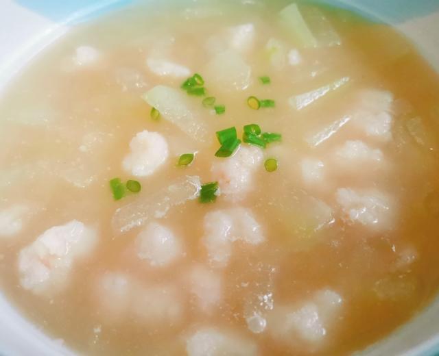虾滑冬瓜汤（极易做，极鲜，低卡，减脂期友好餐食）