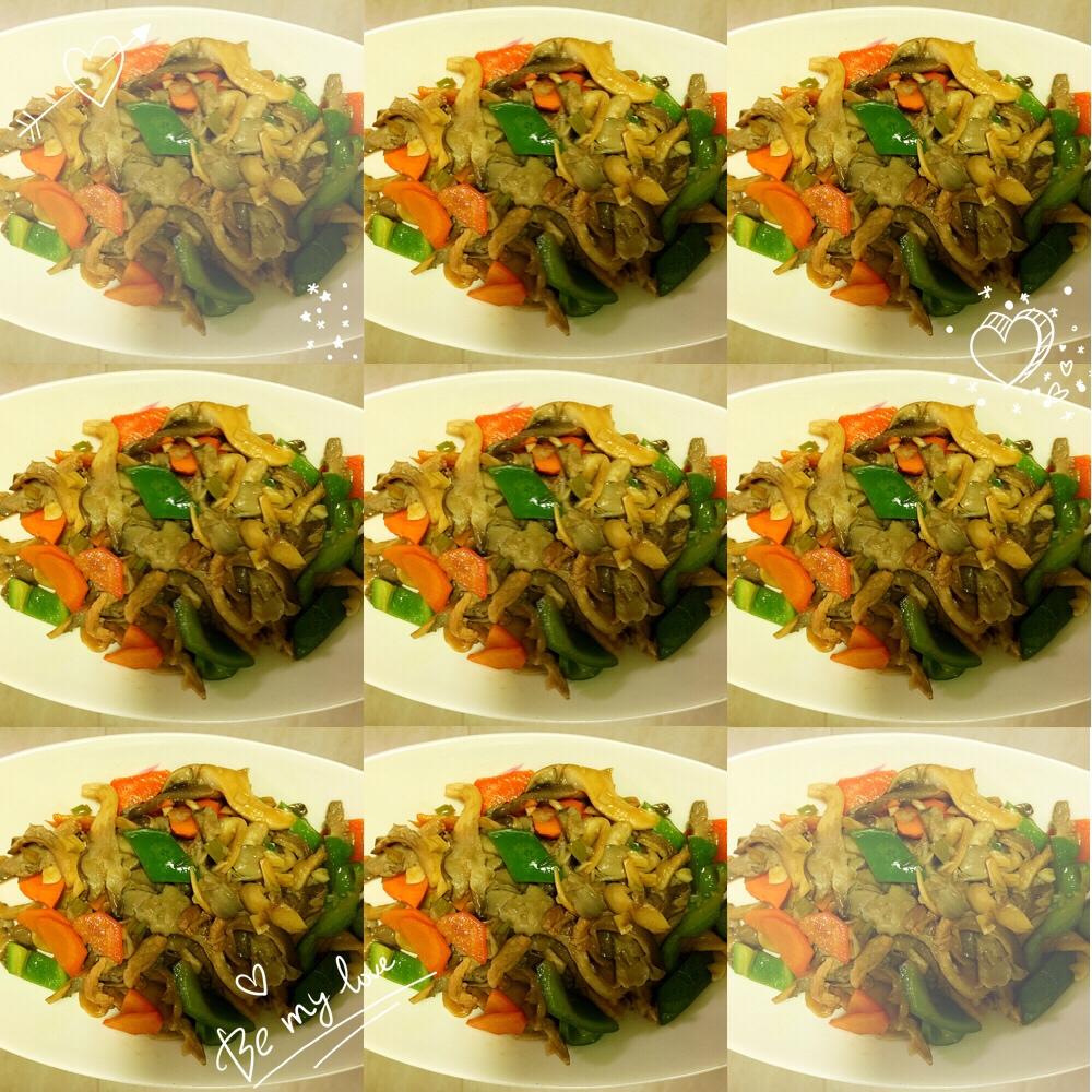 肉炒鲜蘑