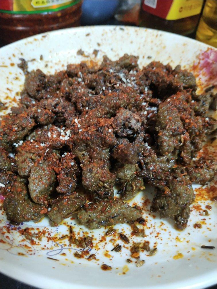 孜然牛肉粒