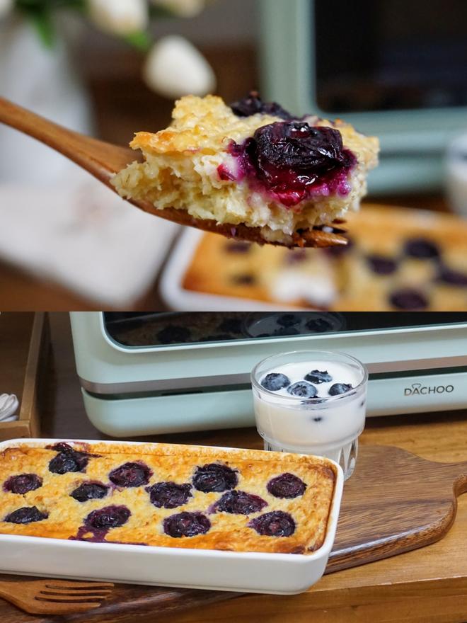 减脂期解馋低卡又快手的蓝莓燕麦蛋糕的做法