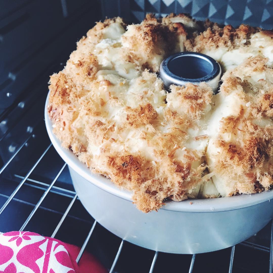 肉松手撕面包—超软会爆浆的面包哟