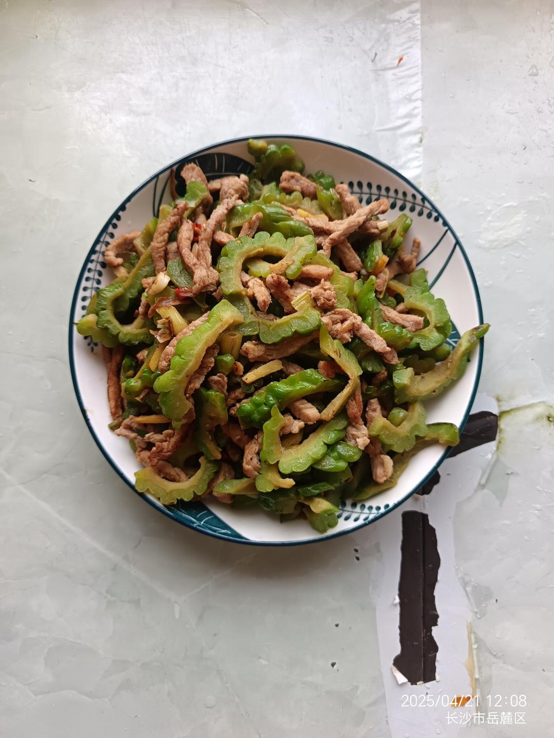 苦瓜炒肉丝