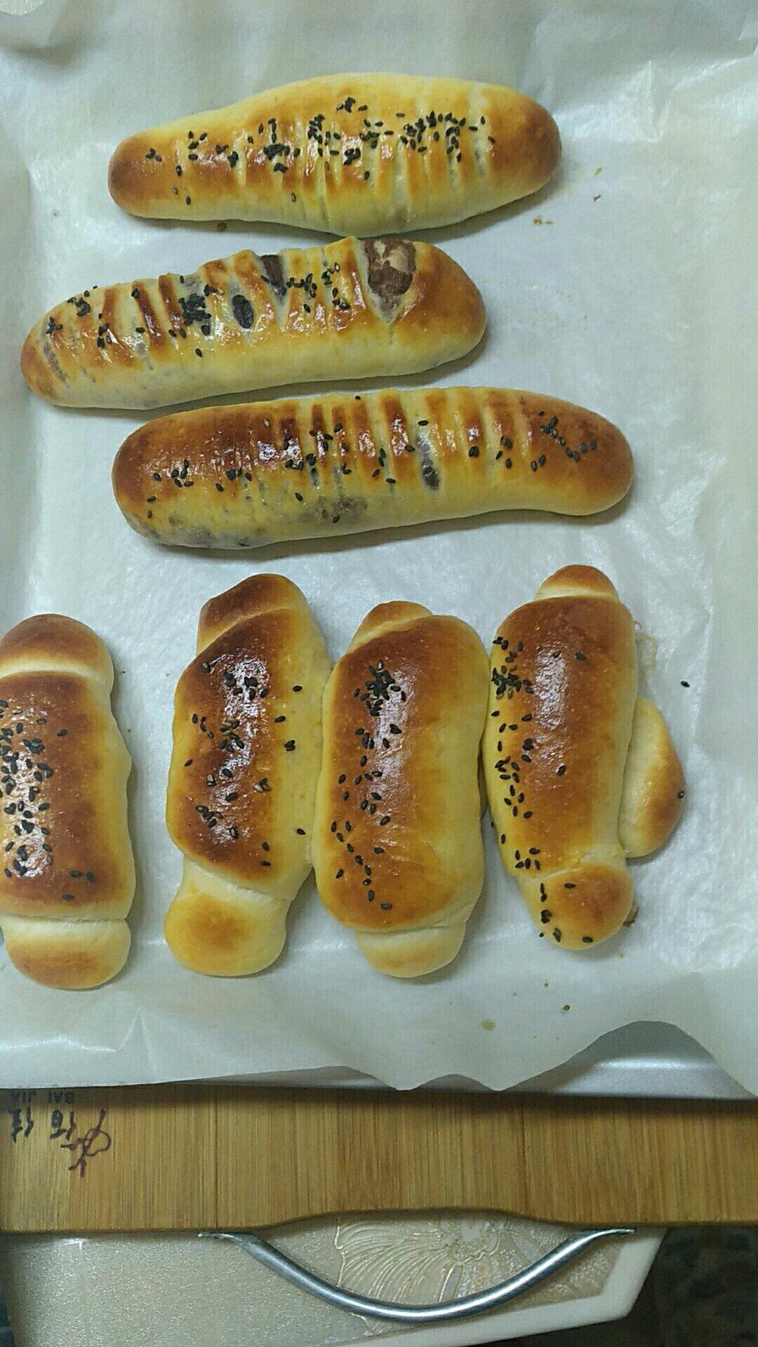 香葱火腿肉松面包