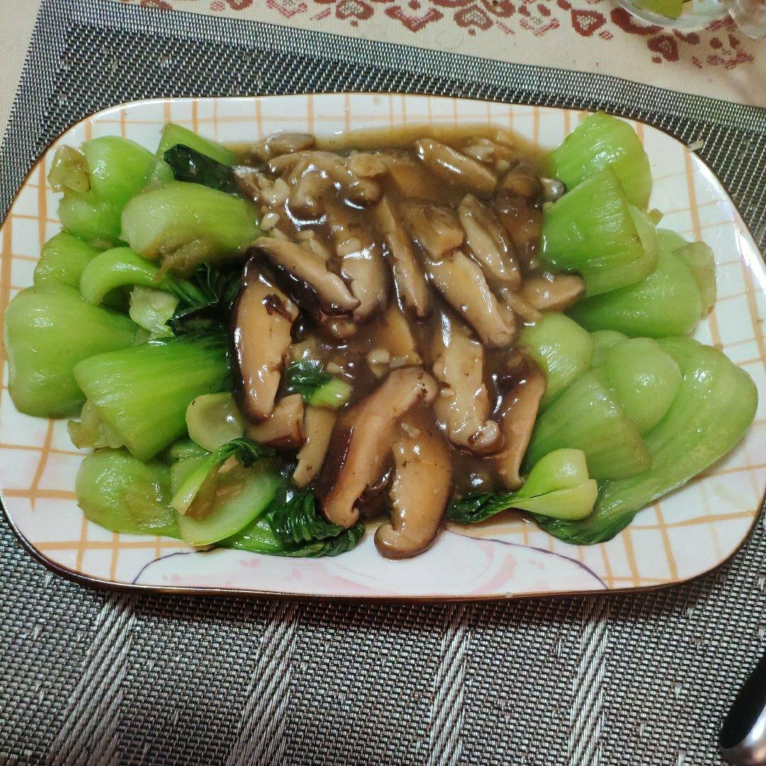 蚝油香菇油菜