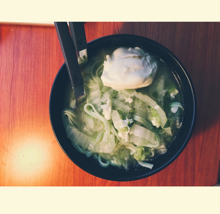 素白菜面条