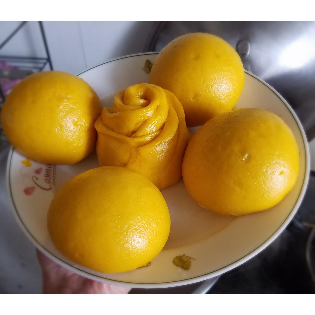 南瓜玫瑰花馒头
