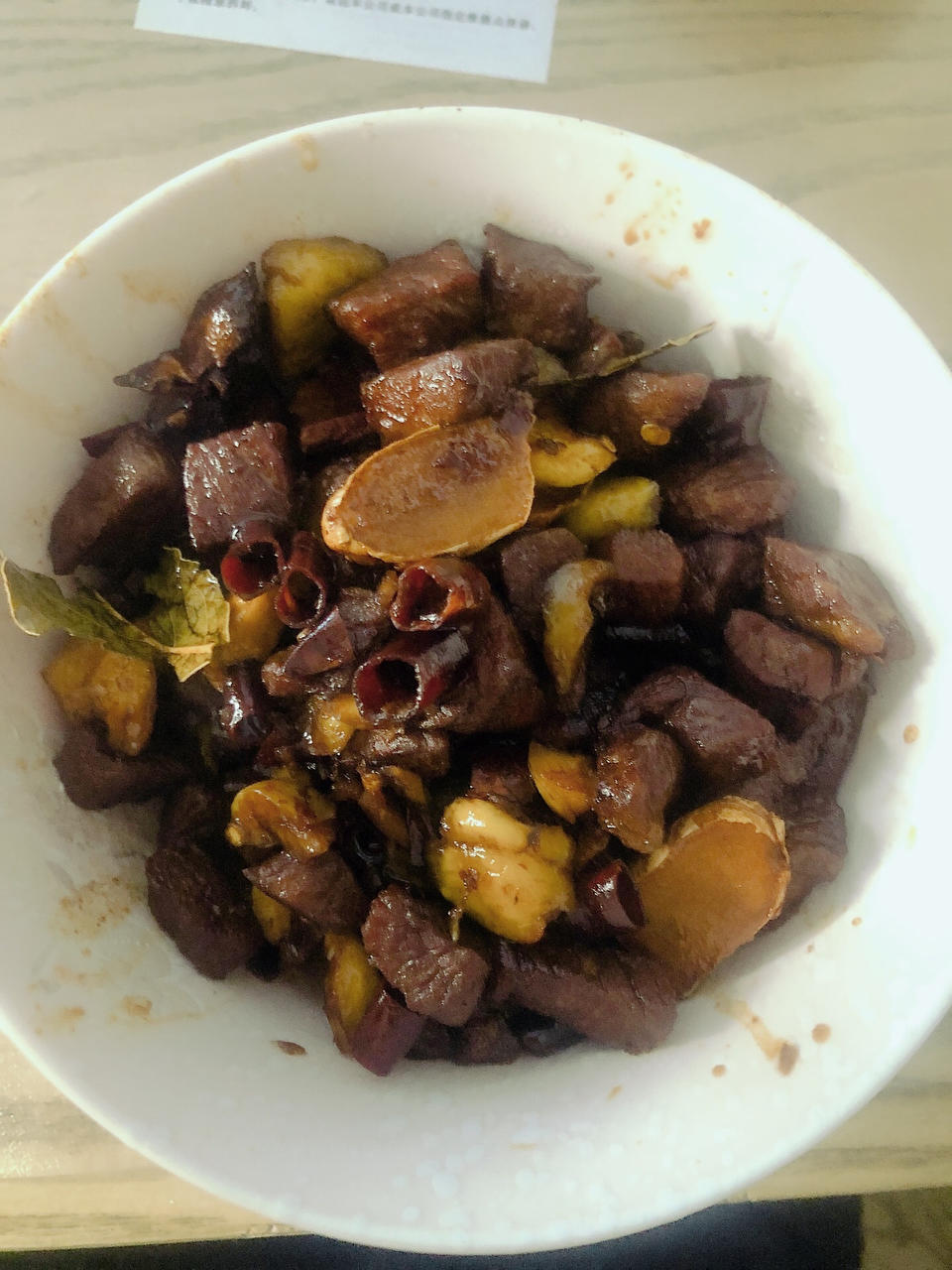 板栗红烧肉