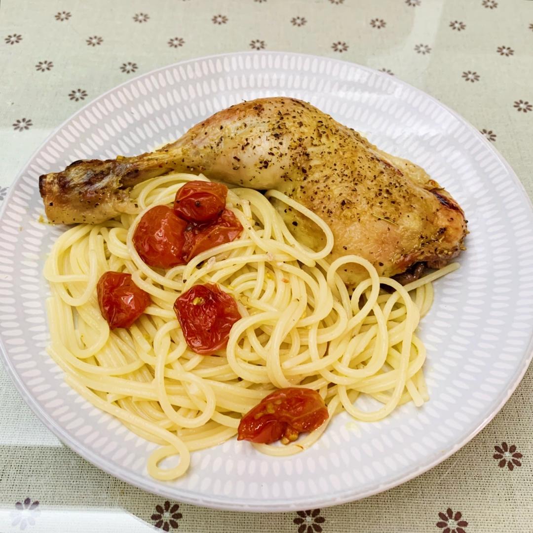 番茄大蒜香草烤鸡腿（庄祖宜）