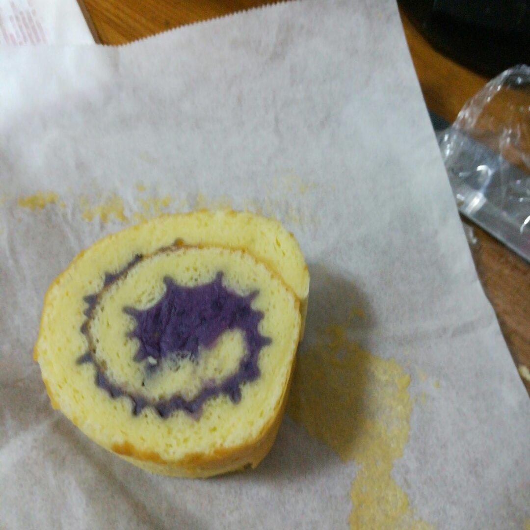 紫薯奶油蛋糕卷