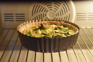 菠菜洋菇春意乳蛋饼 - 北鼎烤箱食谱的做法 步骤15