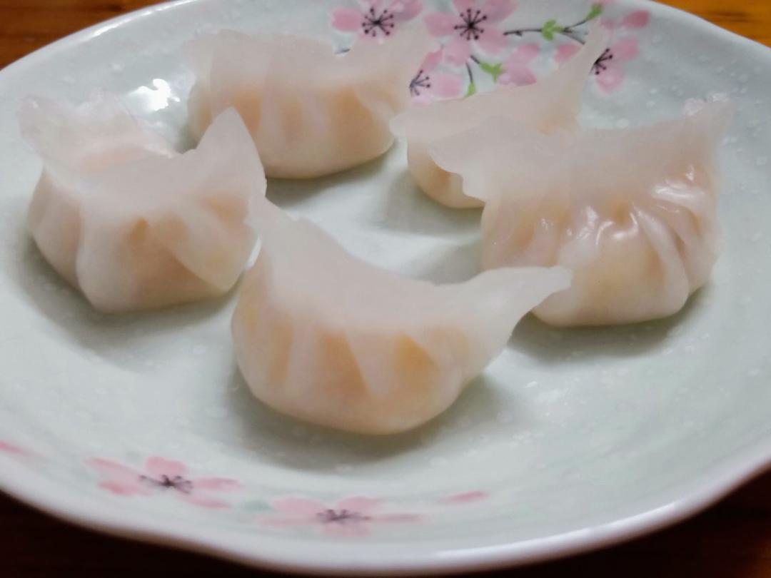 弯梳虾饺