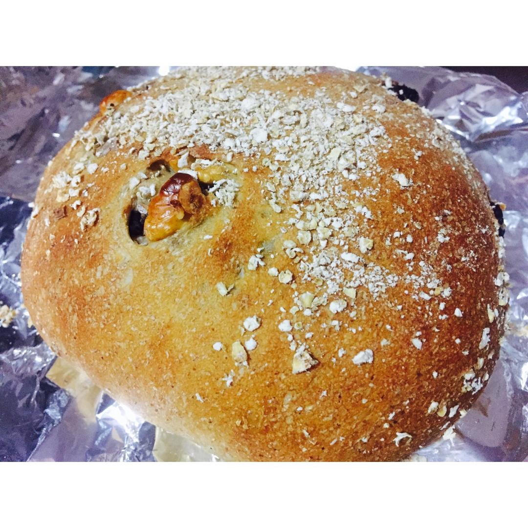 慢碳高纤纯全麦面包～（无油无糖无蛋无奶）