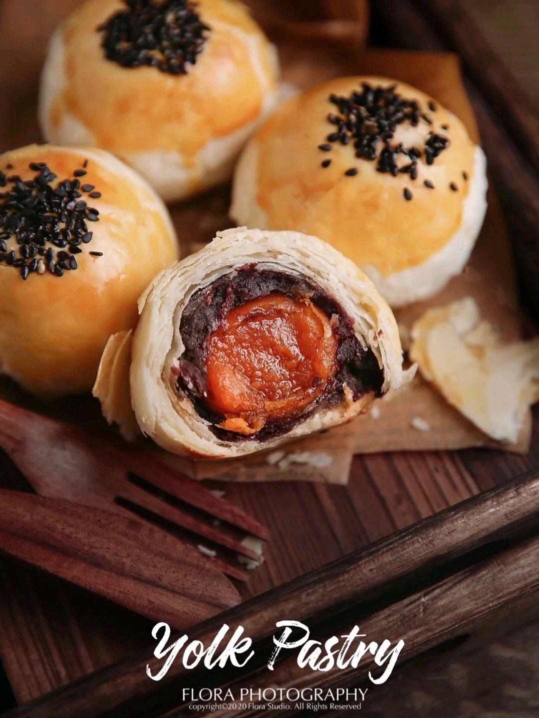 蛋黄酥 下午茶超好吃甜品🉑🉑🉑在家就可以做喔😍😍