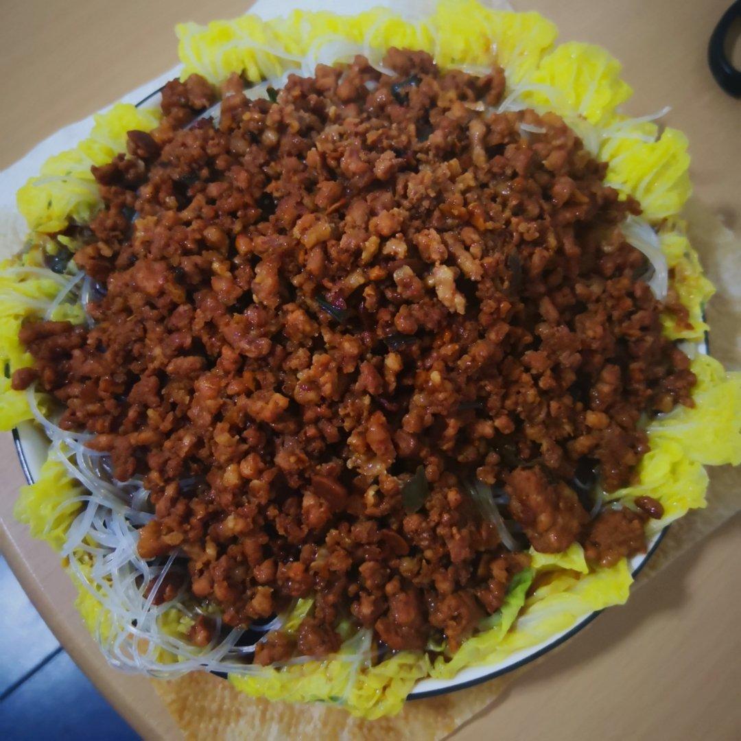 粉丝肉末娃娃菜