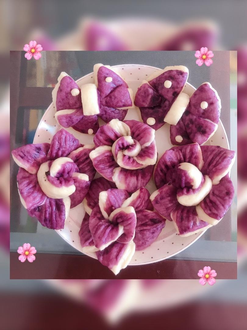 双色花馒头