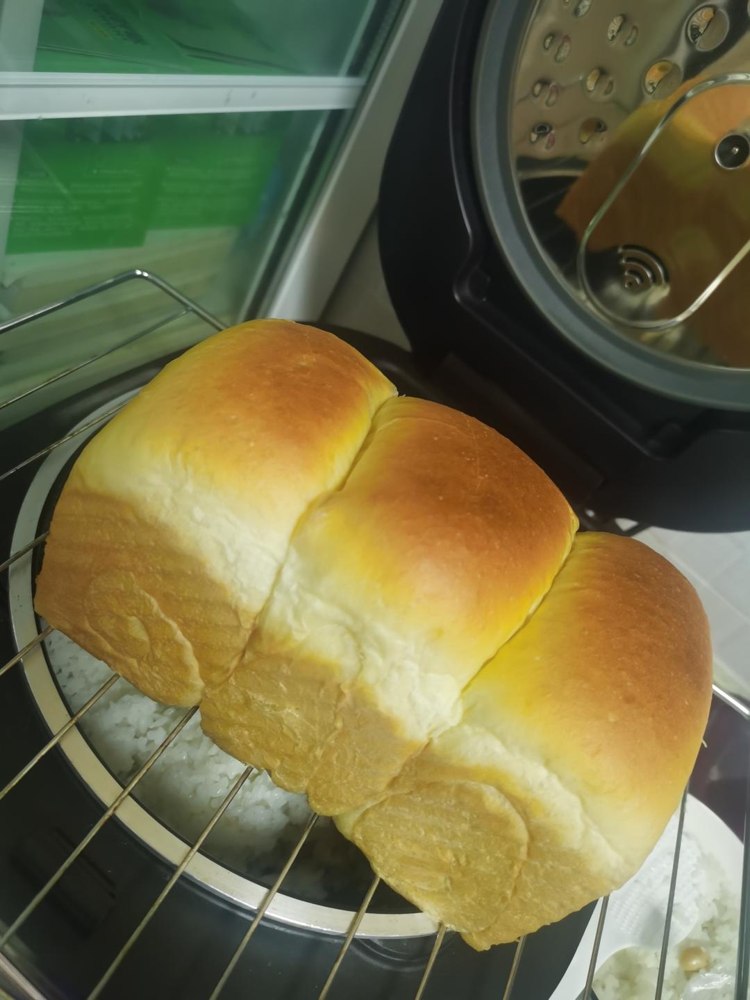 超软拉丝牛奶吐司🍞一次发酵