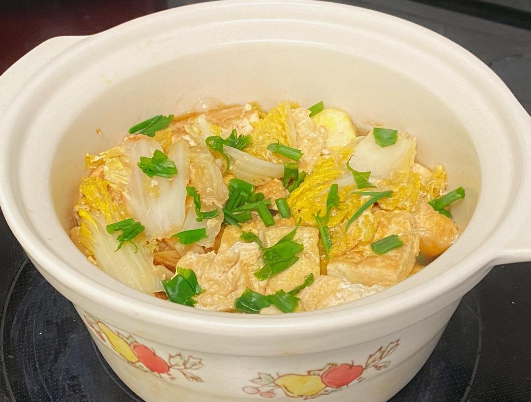 白菜豆腐煲