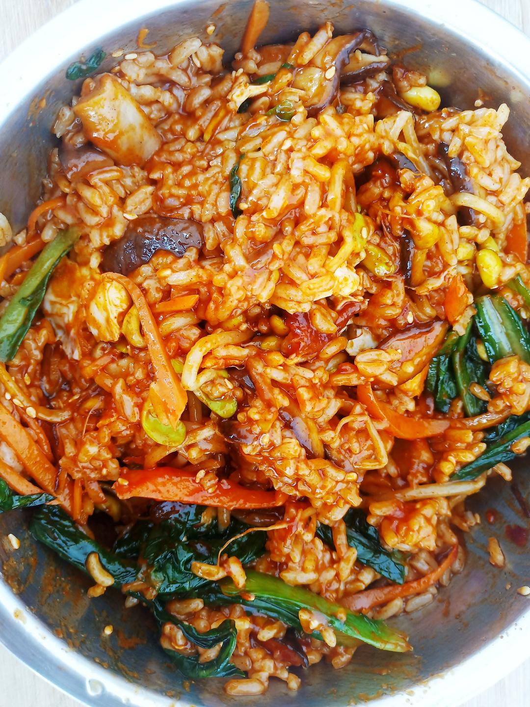 韩式拌饭的做法