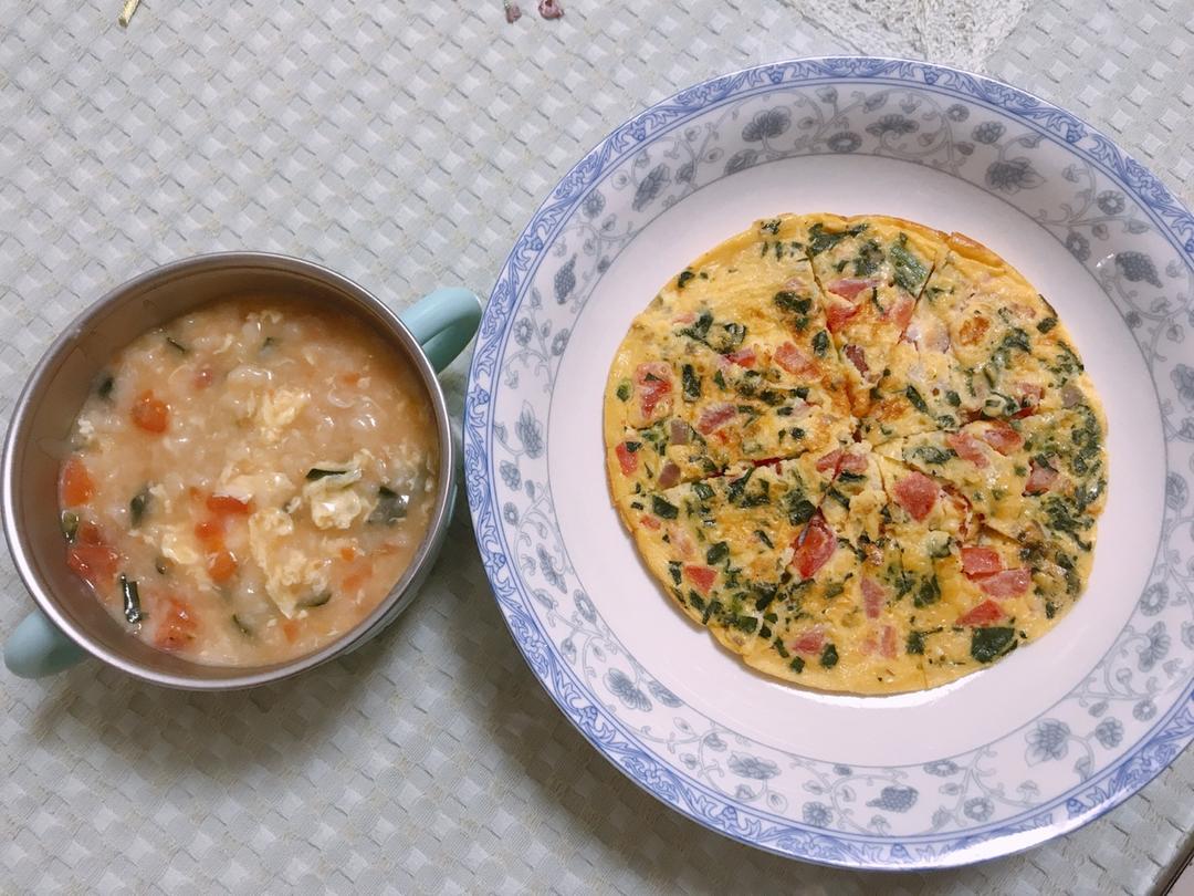 婴幼儿辅食～菠菜胡萝卜鸡蛋饼009