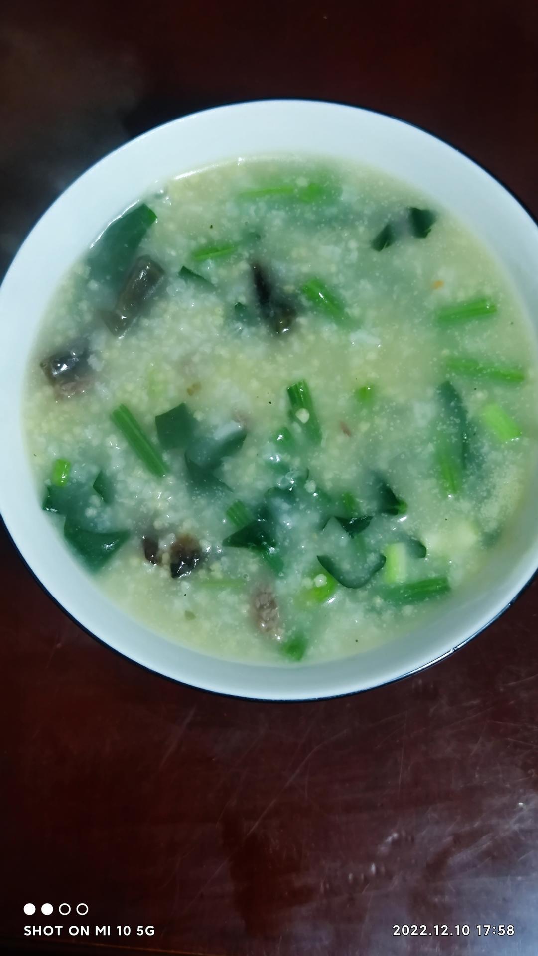 皮蛋瘦肉粥 Pidan & Pork Rice Soup