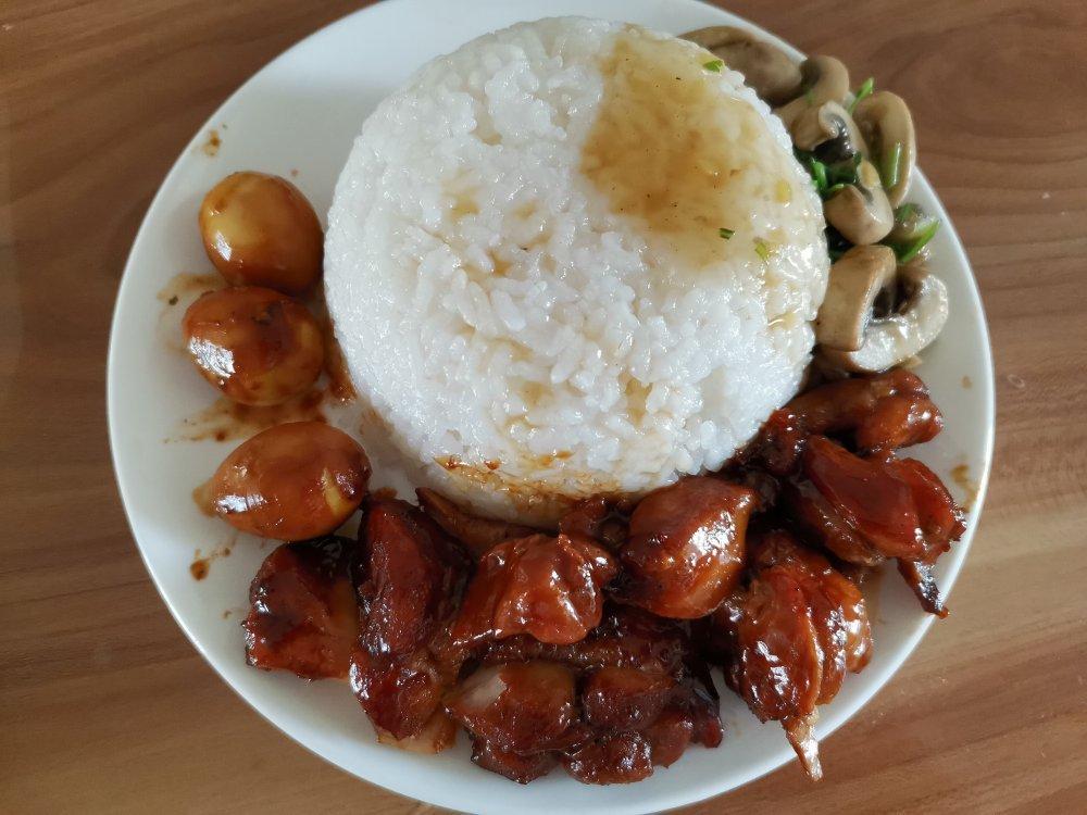 照烧鸡腿饭