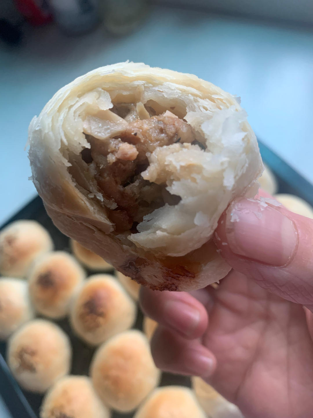 泳式鲜肉榨菜月饼