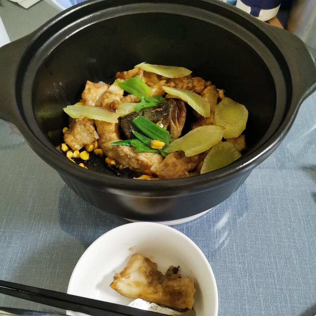 葱香焗鲈鱼