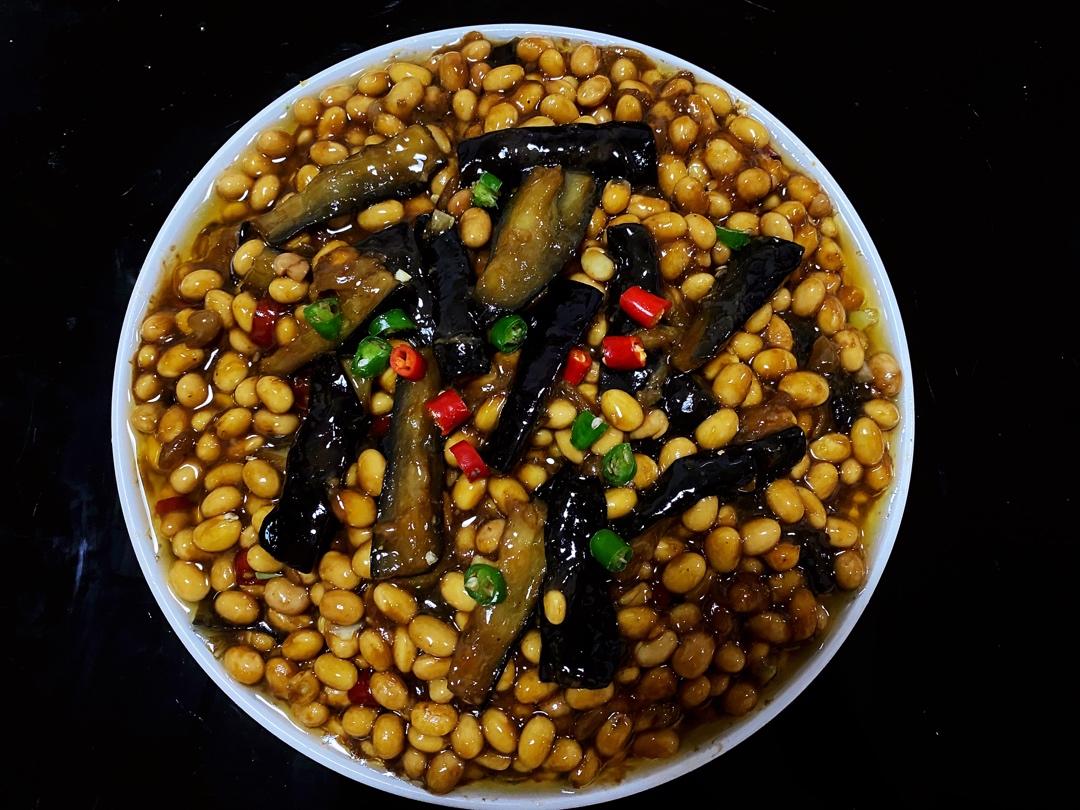 黄豆烧茄子