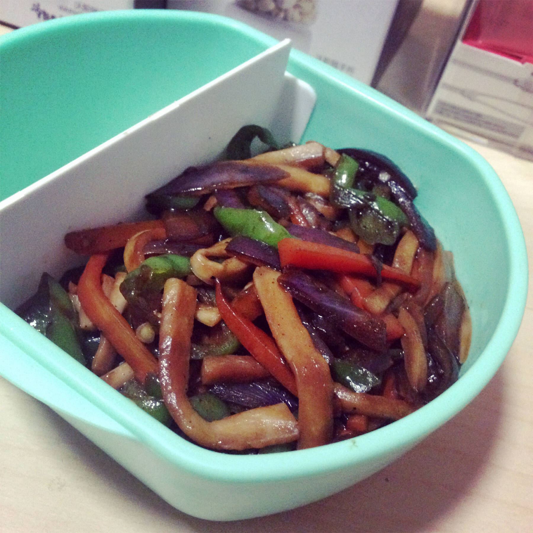青椒素炒杏鲍菇